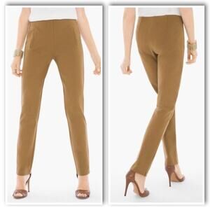 Chico's Tan Women's Pants 6 NWT Juliet Slim Leg